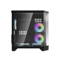 Darflash FT350 computer case + 5 aRGB fans (black)