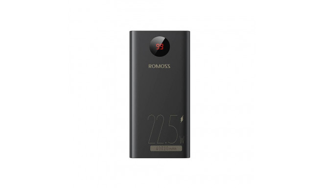 Romoss akupank PEA40PF 40000mAh 22.5W, must