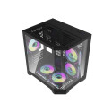 Darflash FT350 computer case + 5 aRGB fans (black)
