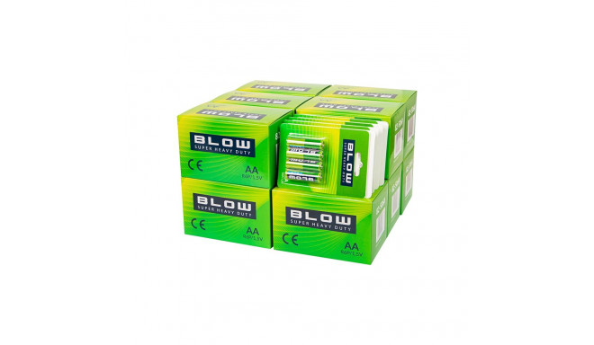 82-673# blow super heavy duty AA R06P patarei kartong blisterpakendis