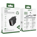 Acefast A82 GaN USB-C Charger 20W PD Fast Charging EU Plug Compact & Energy-Efficient Black