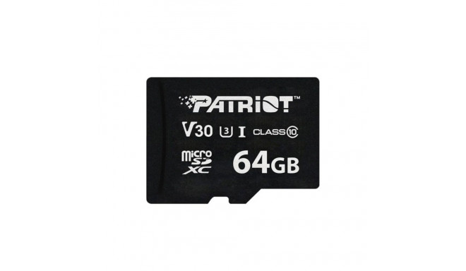 Memory Card - Patriot Vx Series 64GB V30 Class 10 Uhs-i U3 4K UHD Micr