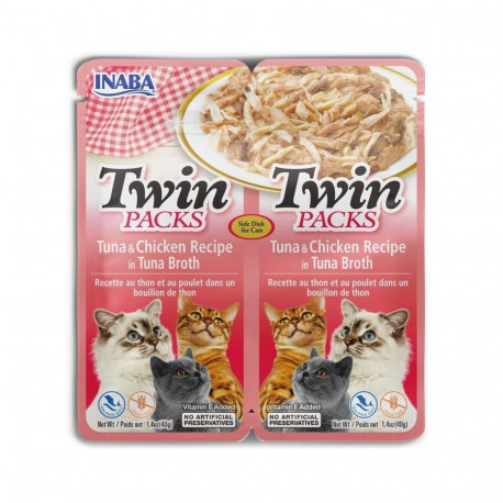 Cat Treat - INABA Twin Tuna with Chicken 2x40g Gluten-Free