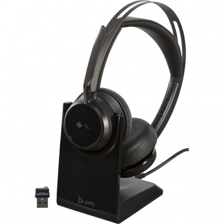 HP Poly Voyager Focus 2 MS Stereo w. Stand USB-C/A