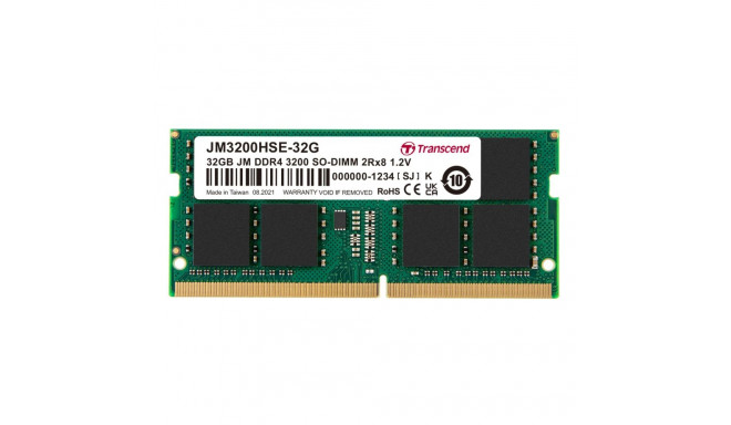 Transcend JetRAM DDR4 3200 32GB SO-DIMM