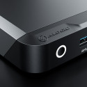 Alogic 100W USB-C DX3 kolmekordne 4K ekraan dokkimisjaam space gr