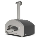 Alfa Forni Futuro 4 Pizze hübriid hõbedane must