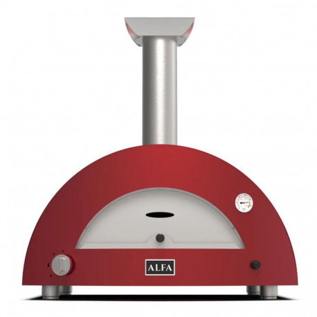 Alfa Forni Moderno 2 Pizze Hybrid Pizza Oven antique red