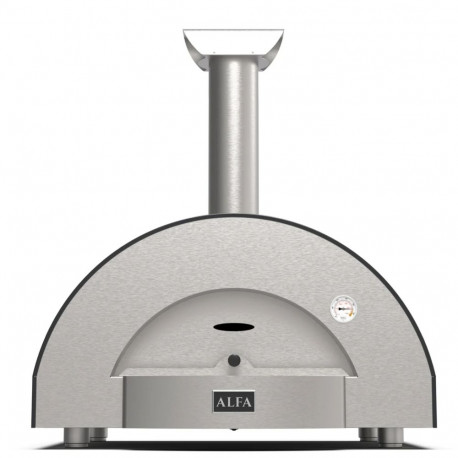 Alfa Forni Classico 2 Pizze Hybrid Schiefer Grau