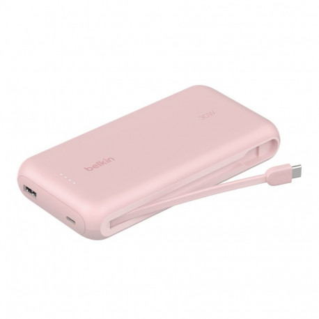Belkin Powerbank 20.000mAh roosa 30W integreeritud USB-C kaabel BPB024hqPK