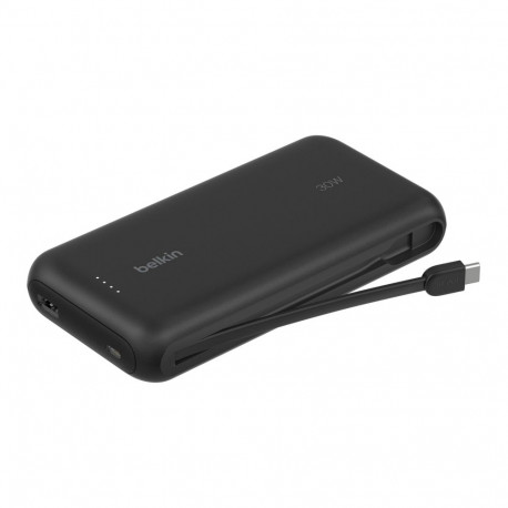 Belkin Powerbank 20.000mAh must 30W integreeritud USB-C kaabel BPB024hqBK
