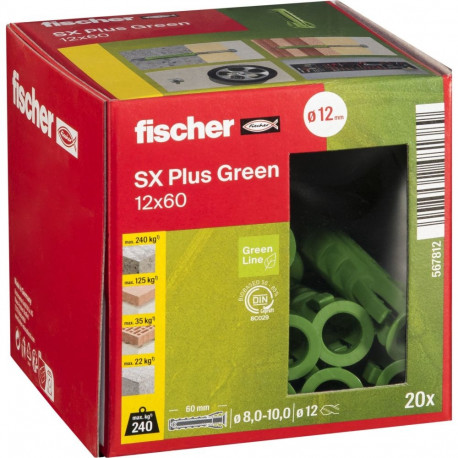 Fischer Dübel SX Plus roheline 12x60