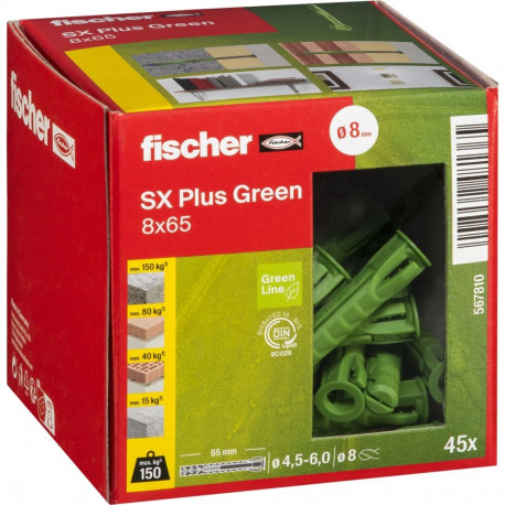 Fischer Dübel SX Plus roheline 8x65