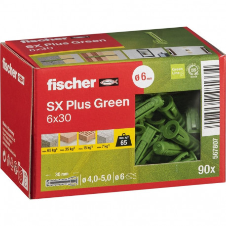 Fischer Dübel SX Plus roheline 6x30