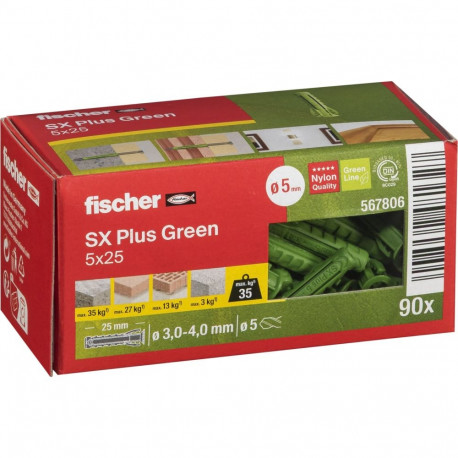 Fischer plug SX Plus Green 5x25