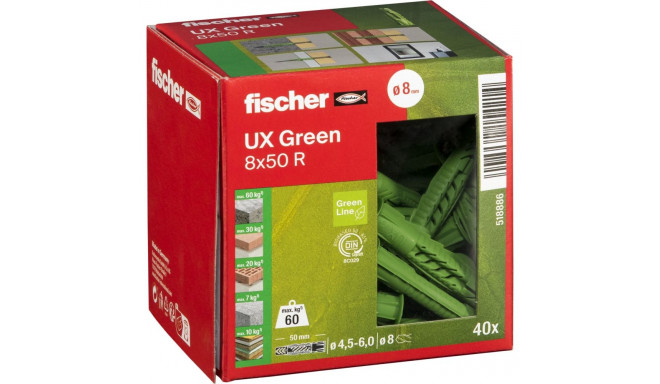 Fischer universaalne tüübel UX Green 8x50 R
