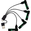 1x4 Coast Zithion-X Micro AAA aku USB-C laadimispesa