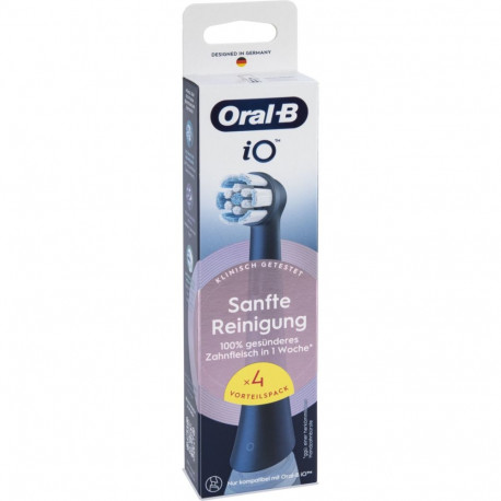 Oral-B iO vahetusharjad õrn puhastus must 4 tk