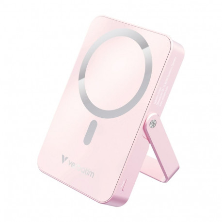 Verbatim Power Bank mit Standfuß mag.wireless 10000mA pink  32267