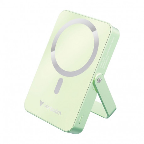 Verbatim Power Bank with Base mag.wireless 10000mA green 32259