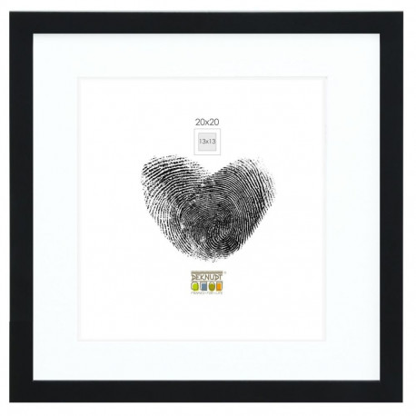 Deknudt S66KF2 P1          20x20 Holz schwarz mit Passepartout