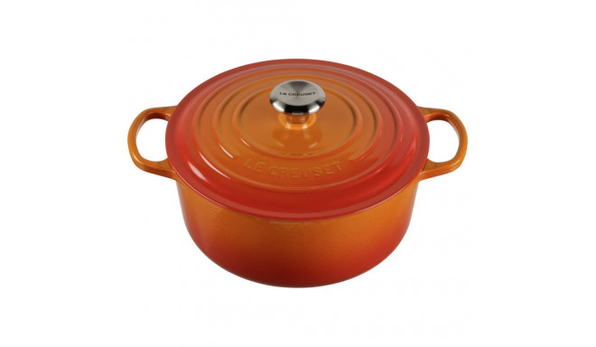 Le Creuset Signature ümmargune 26 cm vulkaaniline vorm