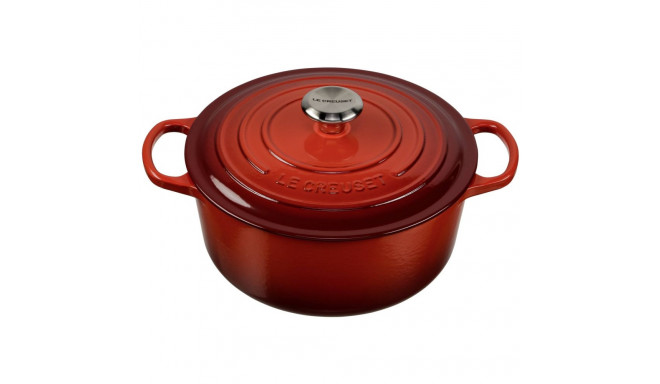 Le Creuset Signature ümmargune pajaroog 26 cm cerise