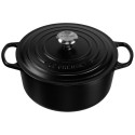 Le Creuset Signature ümmargune pajaroog 26 cm must