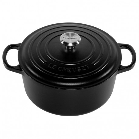 Le Creuset Signature Casserole round 22 cm black