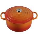 Le Creuset Signature ümmargune pajaroog 22 cm ofenrot