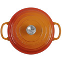 Le Creuset Signature ümmargune pajaroog 22 cm ofenrot