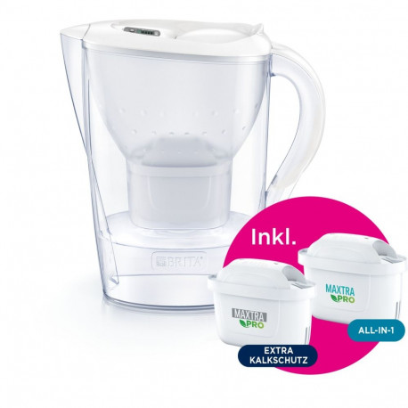 Brita Marella white incl. 1x ALL-in-1, 1x extra lime