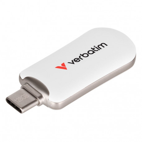 Verbatim Plectra White 128GB USB-C Flash Drive 30229