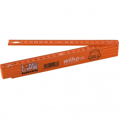 Wiha Elektriker Gliedermaßstab Longlife 2 m metrisch