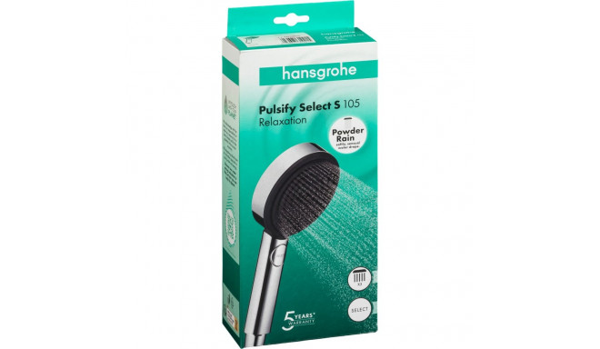 Hansgrohe Pulsify Select S chrom Hand Shower 105 3jet Relaxation