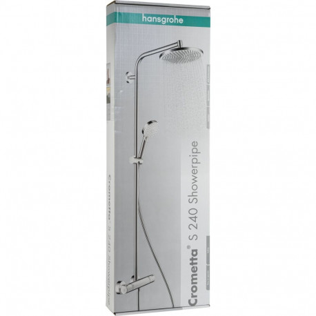Hansgrohe Crometta S Showerpipe 240 1jet with Thermostat chrome