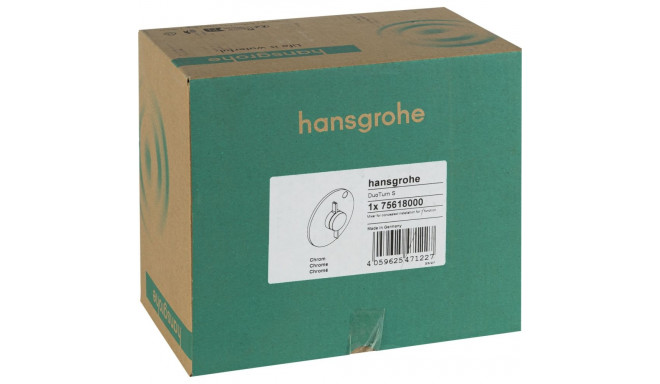 Hansgrohe DuoTurn S segisti peidetud paigaldusega 1 funktsioon kroom