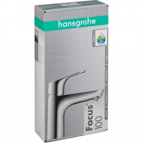 Hansgrohe Focus ühe hoovaga valamusegisti 100 koos klapiga