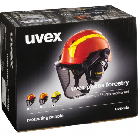 uvex metsandustarvikute komplekt kollane