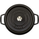 Staub La Cocotte 20cm round, black, Cast Iron
