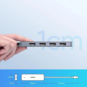 [RETURNED ITEM] Ugreen USB Type C HUB - 4x USB 3.2 Gen 1 with USB-C power port gray (CM219 70336)