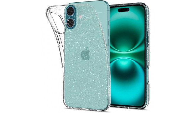 Spigen Liquid Crystal iPhone 16 Plus Case - Clear Glitter