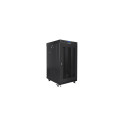 Lanberg 19" vabaltseisev 22U/800x800 (kokkupandav) klaasuksega rack-kapp, LCD FF01-8822-23BL must