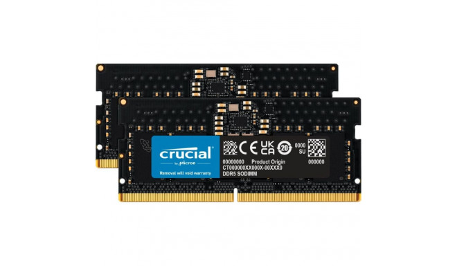 sülearvuti mälu Crucial SODIMM, DDR5, 32 GB, 4800 MHz, CL40 (CT2K16G48C40S5)