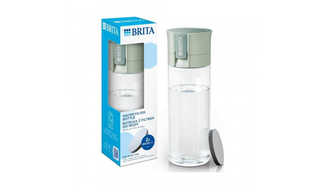 Brita Vital Filter Bottle Pastel Green + 2 MicroDisc Filters 600ml