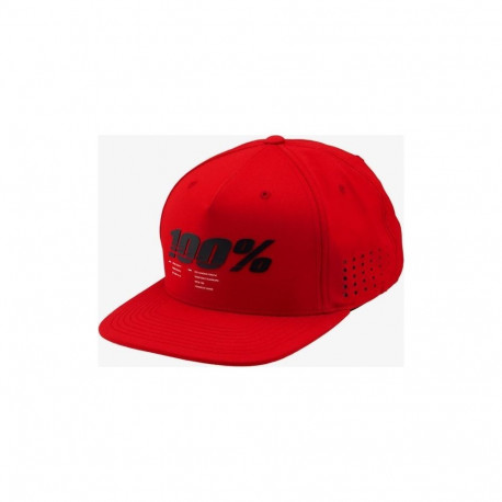 100% DRIVE Snapback hat red (NEW)