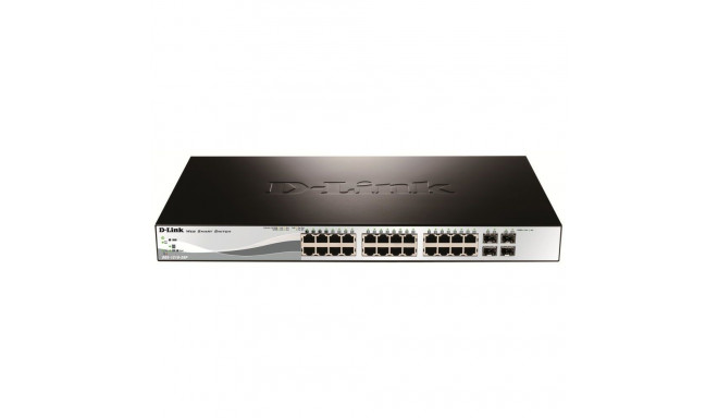 D-link 28-Port Gigabit Smart Managed PoE Switch DGS-1210-28P Managed L2+, Desktop