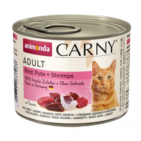 Cat Food - ANIMONDA Carny Adult Beef, Turkey & Shrimps Wet 200g