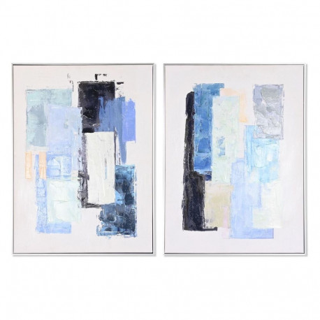 Maal DKD Home Decor Abstraktne Linna 60 x 3 x 80 cm 60 x 3,5 x 80 cm (2 Ühikut)