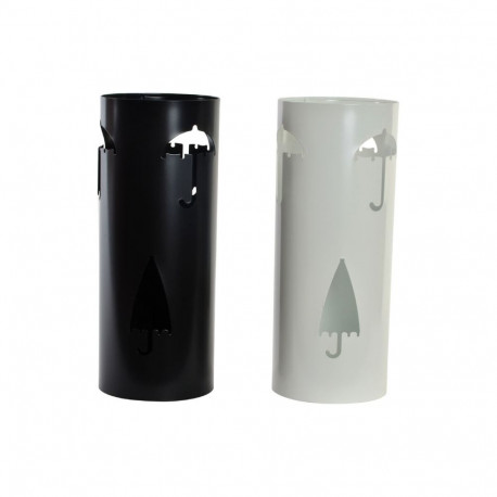 Vihmavarjualus DKD Home Decor 19 x 47 cm Valge Must Teras Vihmavari 19 x 19 x 47 cm (2 Ühikut)